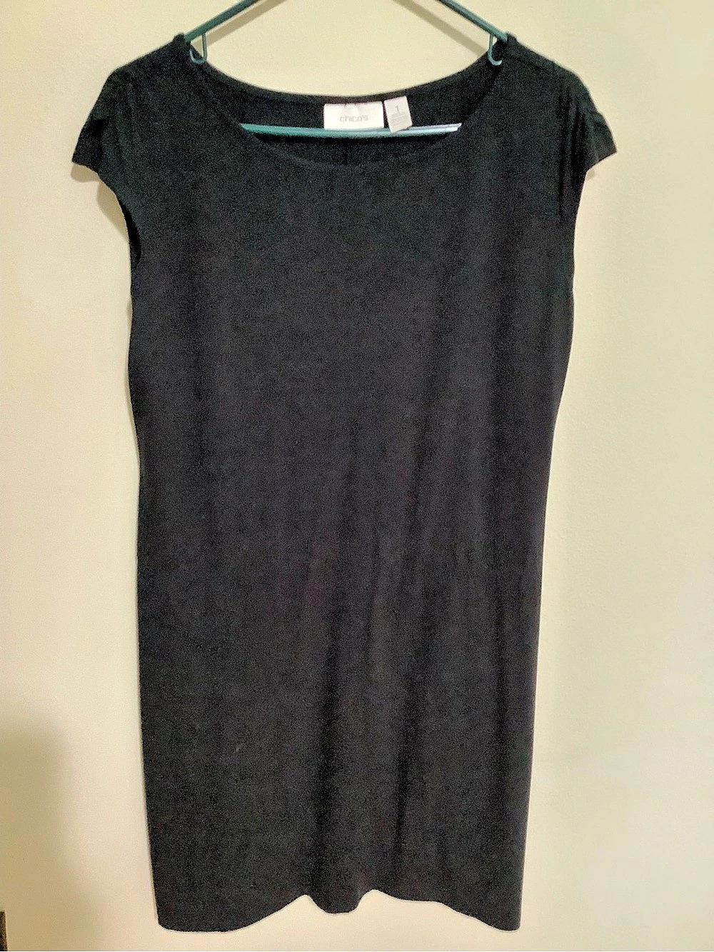 Chico's Black Knee Length Dress Size 1 Like New